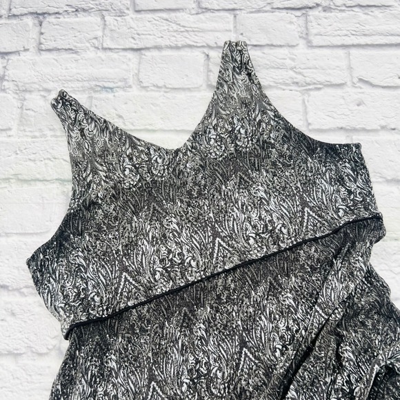 Athleta Womens XL Grey Patterned Sleeveless Dress Modal Spandex Casual - Picture 10 of 10